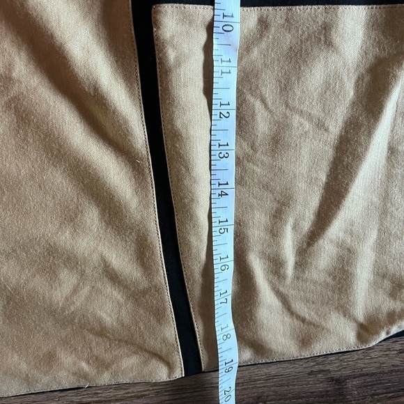 DIANE VON FURSTENBERG black and tan color block mini dress size 6 wool blend - Picture 8 of 8